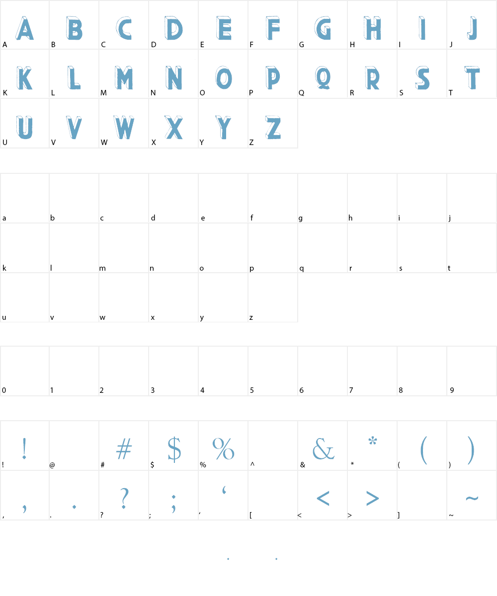 Comic Filled Marta Van Eck Font Character